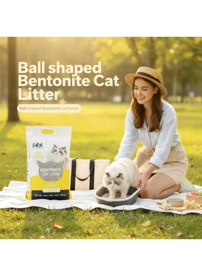 5 لتر/4 كجم مسحوق قشري القمح المطاطي على شكل كرات ليمونية - Image 4